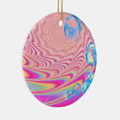 MACRAME' – フラクタルカラフルルアートの抽象芸術画像 – セラミックオーナメント (右)