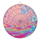 MACRAME' – フラクタルカラフルルアートの抽象芸術画像 –  ダーツボード (正面)