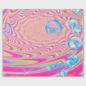 MACRAME' – フラクタルカラフルルアートの抽象芸術画像 –  ラッピングペーパー (フラット)