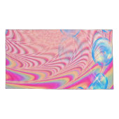 MACRAME' – フラクタルカラフルルアートの抽象芸術画像 –  枕カバー (裏面)