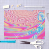 MACRAME' – フラクタルカラフルルアートの抽象芸術画像 –  薄葉紙 (クラフト)