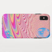 MACRAME' – フラクタルカラフルルアートの抽象芸術画像 –  Case-Mate iPhoneケース (裏面(横))