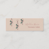 Macrame Artist手作りぶら下がったの植物自然 スキニー名刺 (正面)