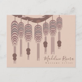 Macrame Artist Handmade Designer Artist Business ポストカード