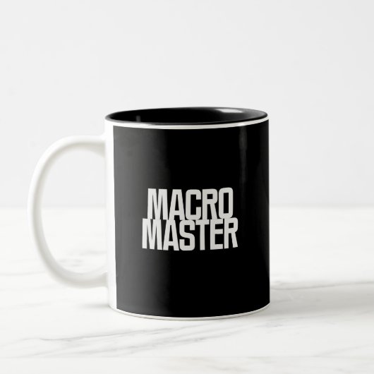 Macro マスター | Excel 自動化の達人デザイン ツートーンマグカップ (左)