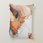 Macro. Abstract art. Expressive embossed pasty oil アクセントクッション (裏面(縦))