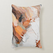 Macro. Abstract art. Expressive embossed pasty oil アクセントクッション (正面(垂直))