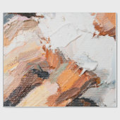 Macro. Abstract art. Expressive embossed pasty oil ラッピングペーパー (フラット)