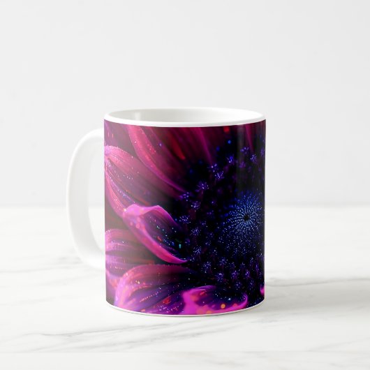 Macro Fuchsia Nebula コーヒーマグカップ (正面左)