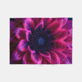Macro Fuchsia Nebula フリースブランケット (正面(横))