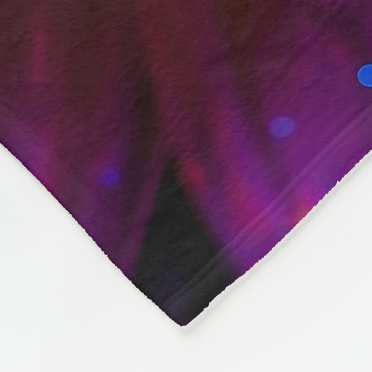 Macro Fuchsia Nebula フリースブランケット (角)