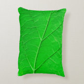 Macro green leaf ecology plant background アクセントクッション (裏面(縦))