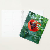 Macro Red Poppy | Artistic Personalized Journal プランナー手帳 (ディスプレー)
