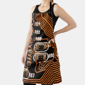 macro shot of circuitboard,cables,capacitors,card, エプロン (インサイチュ)