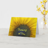 Macro Sunflower 考え's of You Card カード (黄色い花)