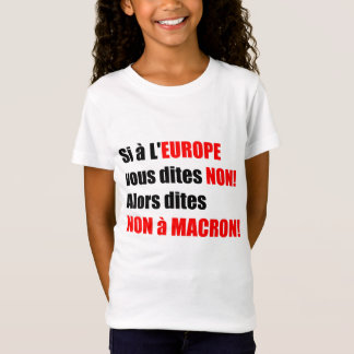 Macron =ヨーロッパ=モナリゼーション – キッズティー tシャツ