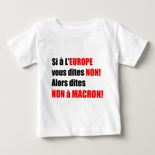 MACRON =単元化 ベビーTシャツ (正面)