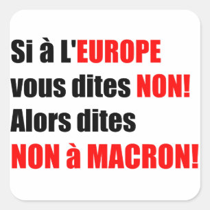 MACRON =単化広場ステッカー スクエアシール