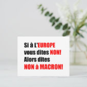 MACRON = Mondialization – はがき (スタンド正面)