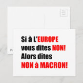 MACRON = Mondialization – はがき (正面/裏面)