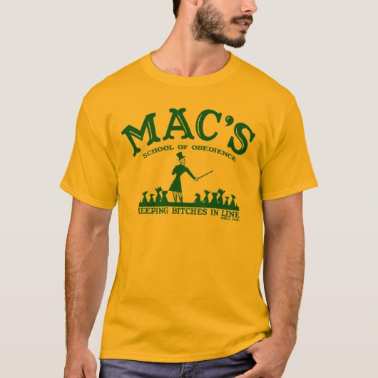 Mac's-おもしろいなワイシャツ Tシャツ (正面)