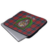 MacTavish Scottish Clan Tartan and Crest ラップトップスリーブ (正面下部)
