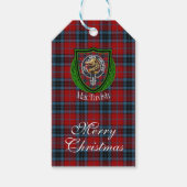 MacTavish Scottish Clan Tartan & Crest ギフトタグ (正面)
