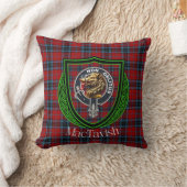 MacTavish Scottish Clan Tartan & Crest クッション (ブランケット)
