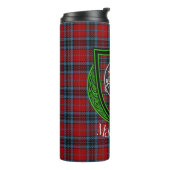 MacTavish Scottish Clan Tartan & Crest タンブラー (回転左)