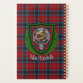 MacTavish Scottish Clan Tartan & Crest プランナー手帳 (裏面)