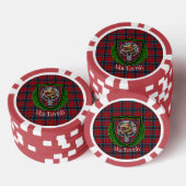 MacTavish Scottish Clan Tartan & Crest ポーカーチップ (積み重ね)