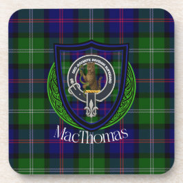 MacThomas Scottish Clan Tartan & Crest コースター