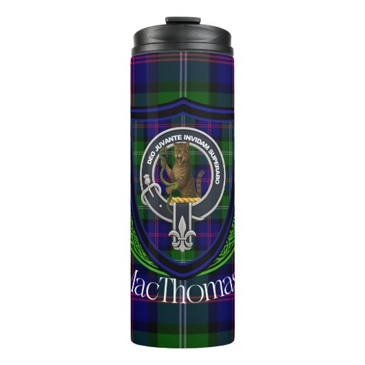 MacThomas Scottish Clan Tartan & Crest タンブラー (正面)