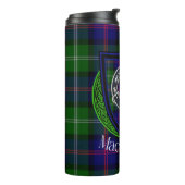 MacThomas Scottish Clan Tartan & Crest タンブラー (回転左)