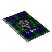 MacThomas Scottish Clan Tartan & Crest ノートブック (右側)
