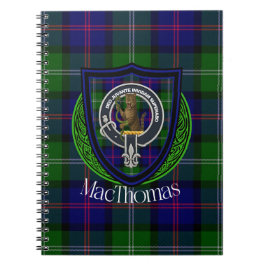 MacThomas Scottish Clan Tartan & Crest ノートブック