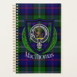 MacThomas Scottish Clan Tartan & Crest プランナー手帳