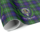 MacThomas Scottish Clan Tartan & Crest ラッピングペーパー (ロールコーナー)