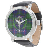 MacThomas Scottish Clan Tartan & Crest 腕時計 (アングル)
