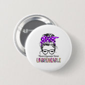 Macular Degeneration Awareness Ribbon Support Gift 缶バッジ (正面&裏面)