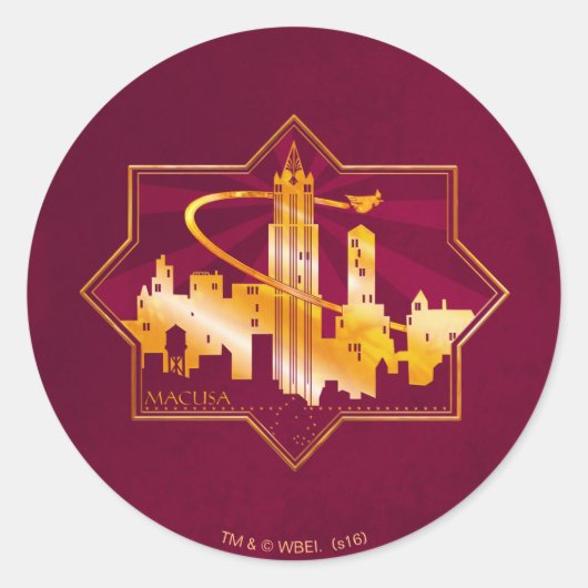 MACUSA™グラフィックバッジ ラウンドシール (正面)