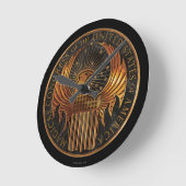 MACUSA™メダリオン ラウンド壁時計 (傾斜)