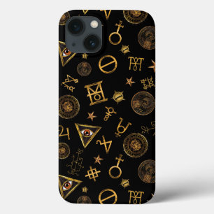 MACUSA™魔法シンボルと紋章パターン iPhone 13ケース
