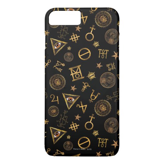 MACUSA™魔法シンボルと紋章パターン Case-Mate iPhoneケース (裏面)