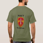 MACV軍隊支援指令ベトナム Tシャツ (裏面)