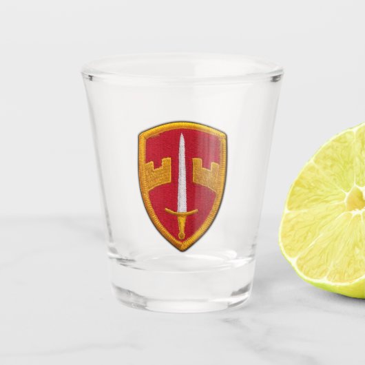 MACV軍隊支援MAAGロングビンベトナム。 ショットグラス (正面)