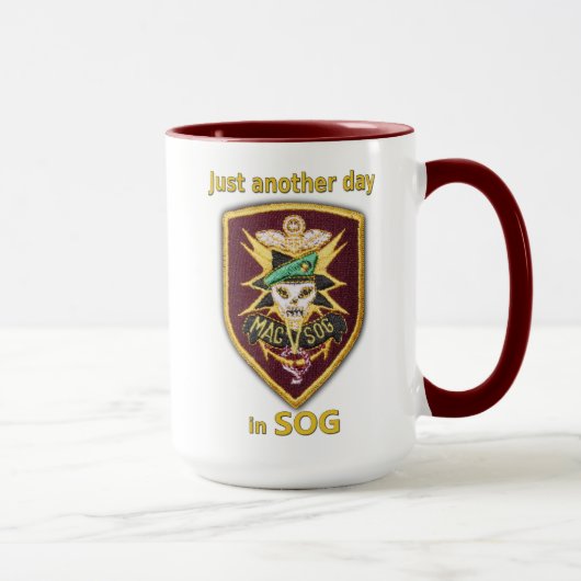 MACV SOGベトナム戦争退役軍人パッチMug マグカップ (右)