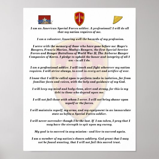 MACV SOGベトナム戦争退役軍人ヴェッツ ポスター (正面)