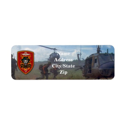 macvsog sogベトナム戦争演説 ラベル (正面)