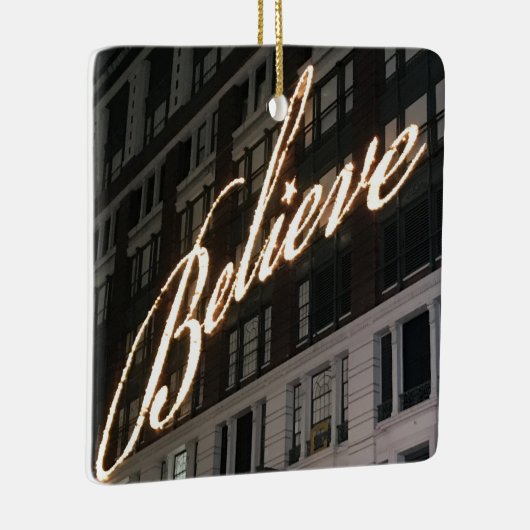 Macyのクリスマスのオーナメントを信じて下さい セラミックオーナメント (右)